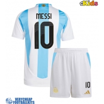 Argentina Lionel Messi #10 Replica Home Minikit Copa America 2024 Short Sleeve (+ pants)